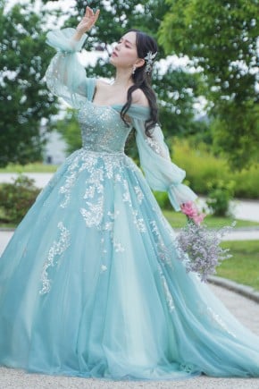 Tiffany Blue Color Dress